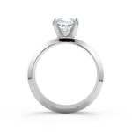 Load image into Gallery viewer, Lillian Knife Edge 4 Prong Solitaire Cushion Cut Diamond Engagement Ring - Nivetta
