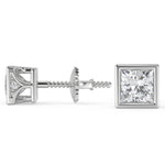 Load image into Gallery viewer, Londyn Princess Cut Bezel Earrings - Nivetta
