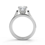 Load image into Gallery viewer, Lorelai 4 Prong Cathedral Princess Diamond Engagement Ring - Nivetta
