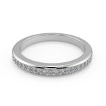 Load image into Gallery viewer, Lorelai 4 Prong Cathedral Princess Diamond Engagement Ring - Nivetta
