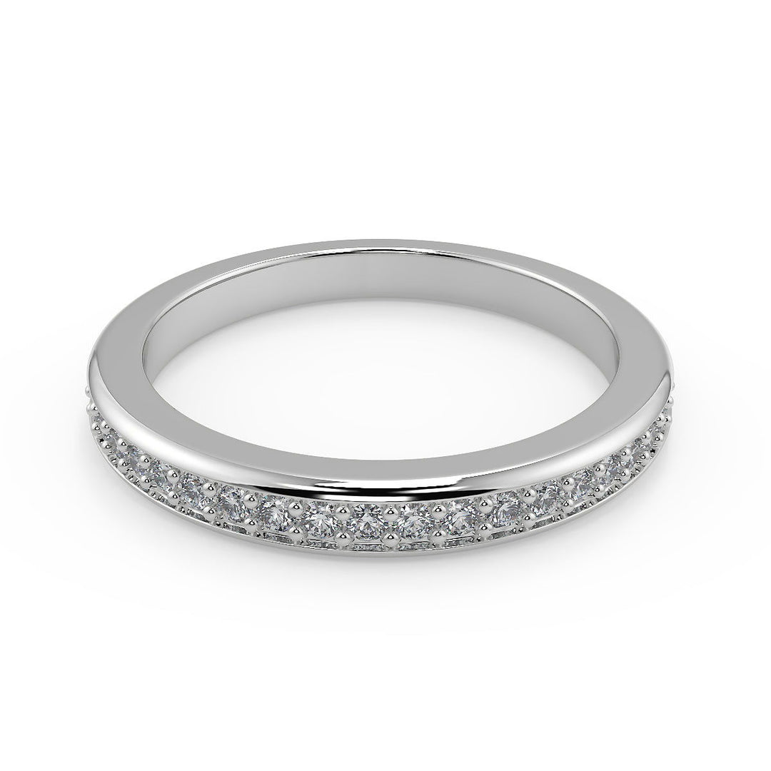 Lorelai 4 Prong Cathedral Princess Diamond Engagement Ring - Nivetta