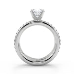 Load image into Gallery viewer, Lorelei Pave Twist Rope Cushion Cut Diamond Engagement Ring - Nivetta
