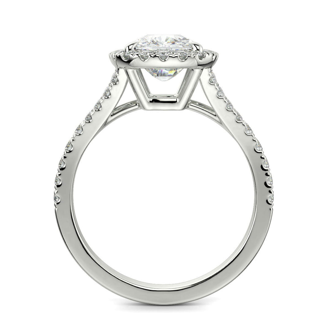 Luciana Cushion Cut Halo Split ShankEngagement Ring - Nivetta - Nivetta