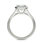 Load image into Gallery viewer, Luciana Emerald Cut Halo Split Shank Claw Set Engagement Ring - Nivetta
