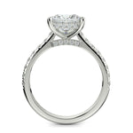 Load image into Gallery viewer, Madeline Princess Cut Pave Hidden Halo 4 Prong Claw Set Engagement Ring Setting - Nivetta
