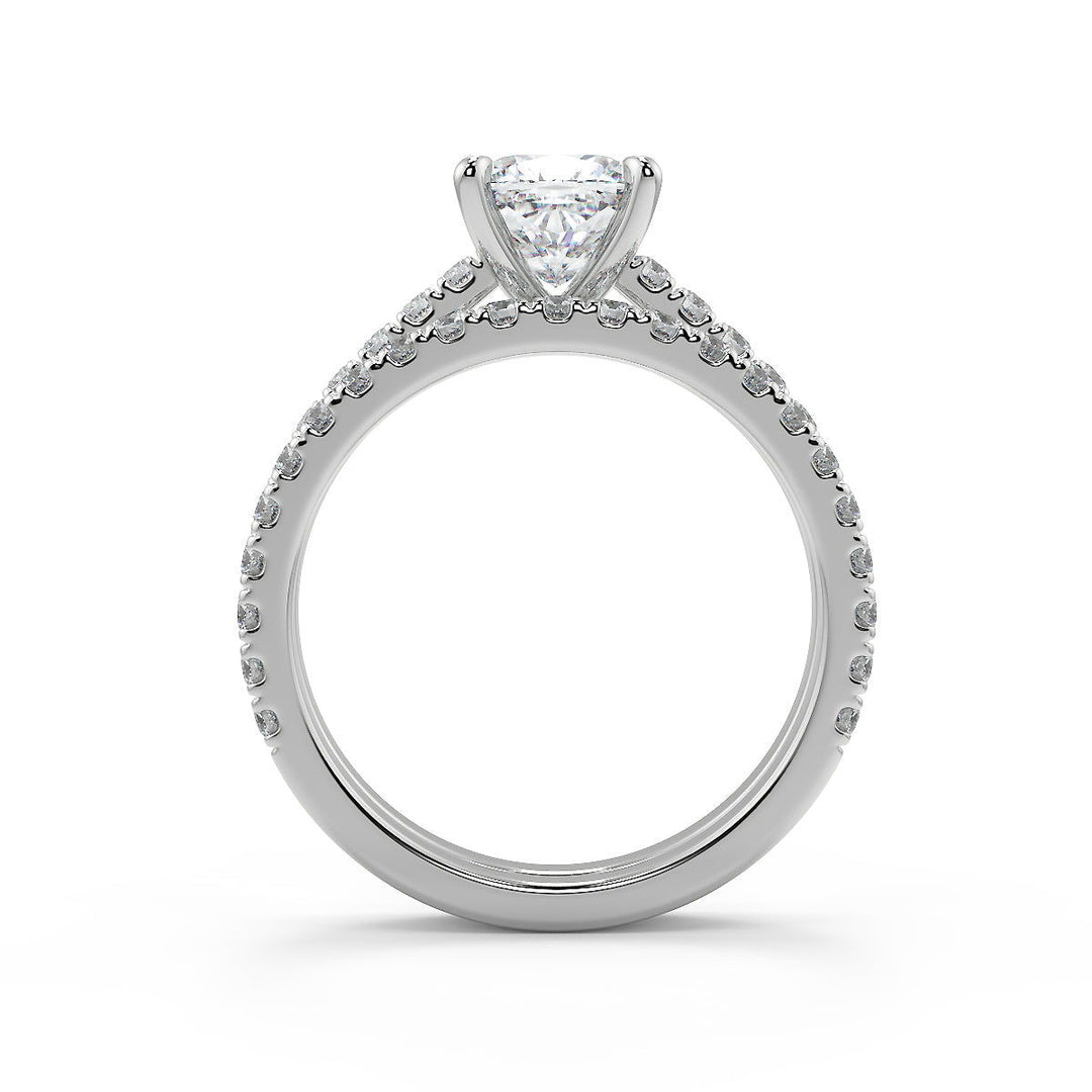 Makayla Classic 4 Prong Cushion Cut Diamond Engagement Ring - Nivetta