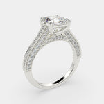 Load image into Gallery viewer, Martina Emerald Cut Pave Engagement Ring Setting - Nivetta
