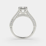 Load image into Gallery viewer, Martina Emerald Cut Pave Engagement Ring Setting - Nivetta
