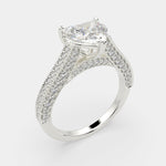 Load image into Gallery viewer, Martina Heart Cut Pave Engagement Ring Setting - Nivetta
