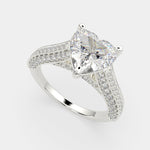 Load image into Gallery viewer, Martina Heart Cut Pave Engagement Ring Setting - Nivetta
