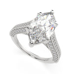 Load image into Gallery viewer, Martina Marquise Cut Pave Engagement Ring Setting - Nivetta
