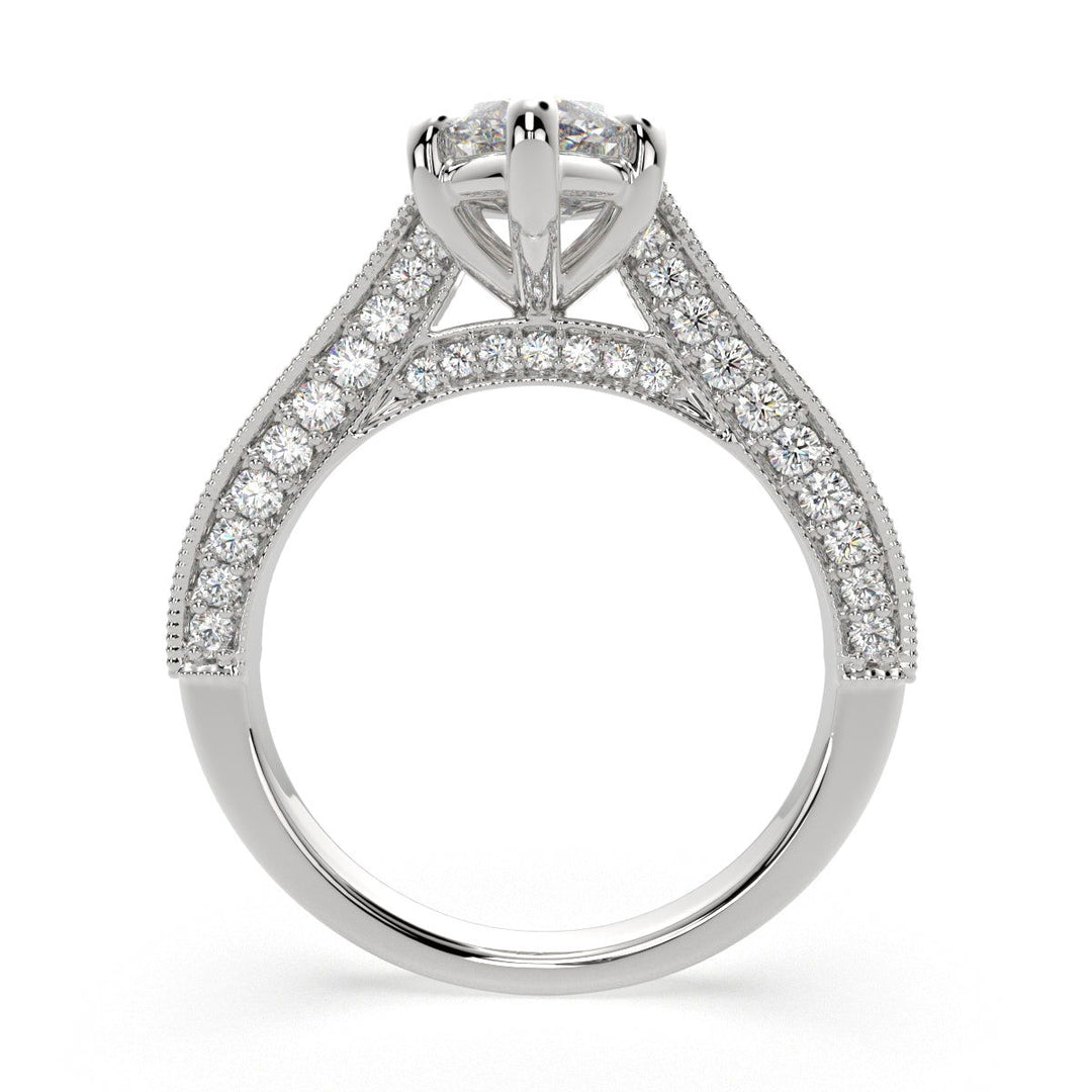 Martina Marquise Cut Pave Engagement Ring Setting - Nivetta