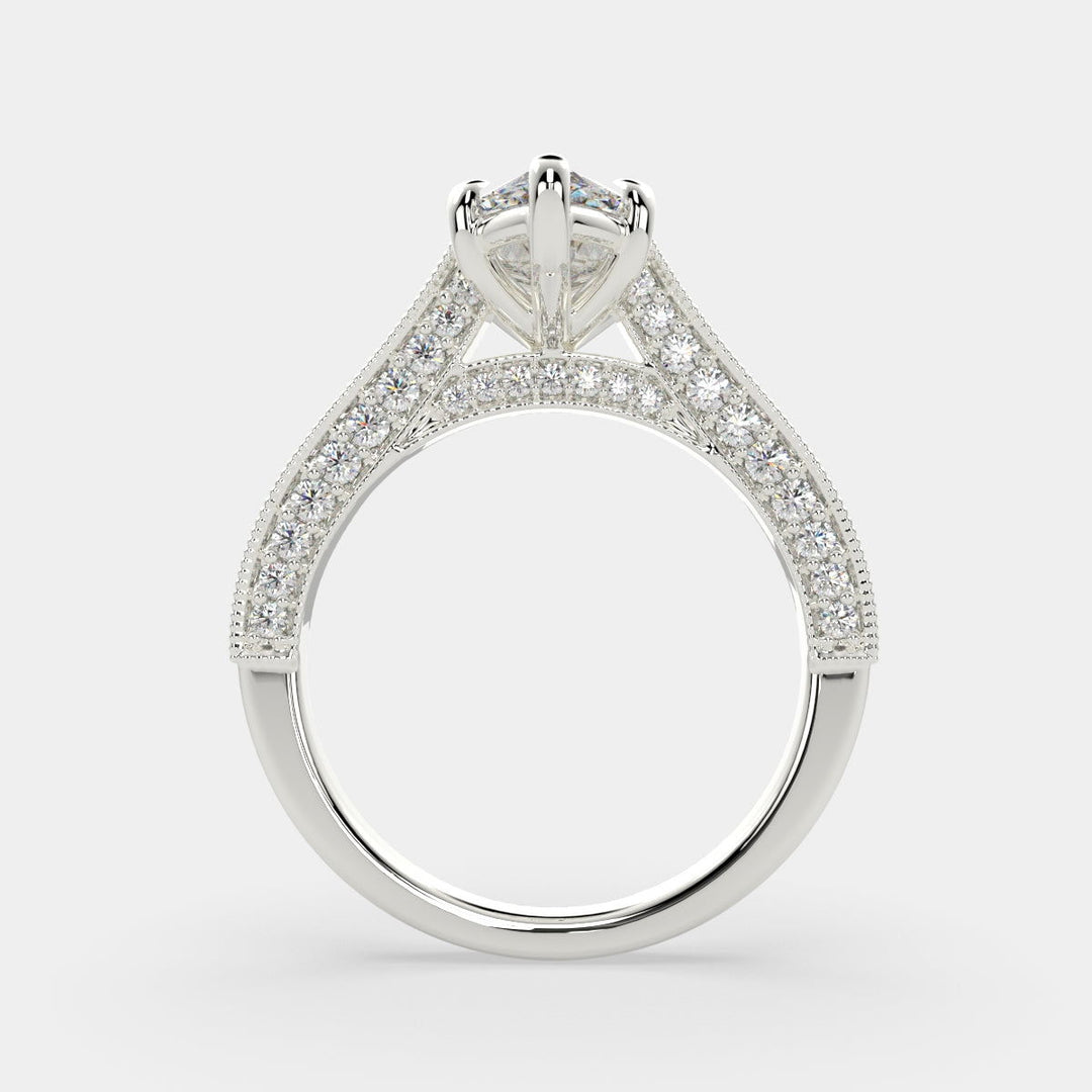 Martina Marquise Cut Pave Engagement Ring Setting - Nivetta