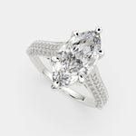 Load image into Gallery viewer, Martina Marquise Cut Pave Engagement Ring Setting - Nivetta
