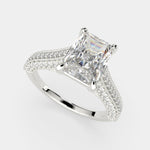 Load image into Gallery viewer, Martina Radiant Cut Pave Engagement Ring Setting - Nivetta
