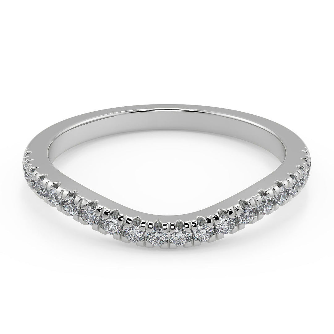 Maryjane Classic 4 Prong Pave Cushion Cut Diamond Engagement Ring - Nivetta