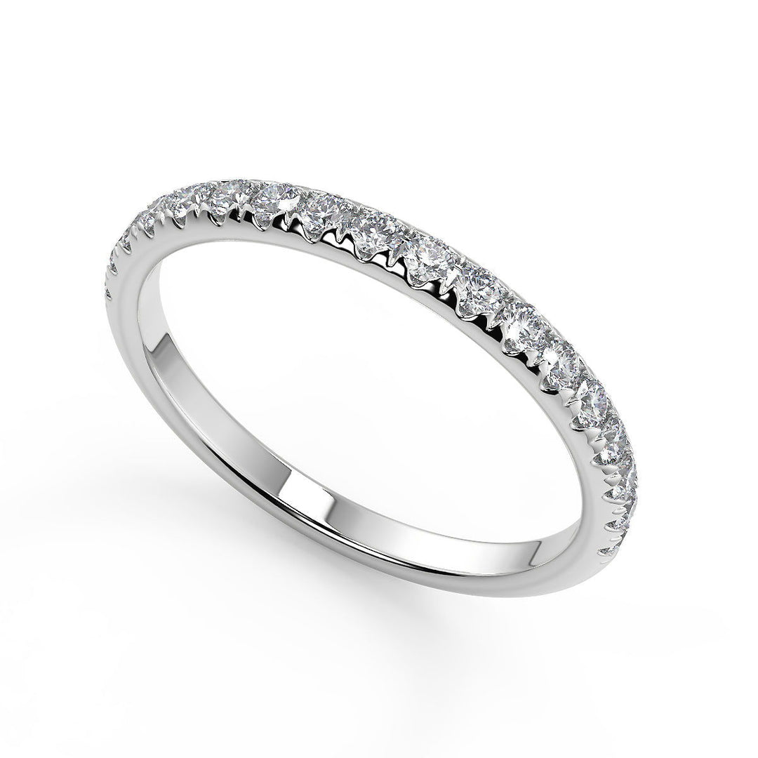Mila Infinity Solitaire Rope 4 Prong Princess Cut Diamond Engagement Ring - Nivetta