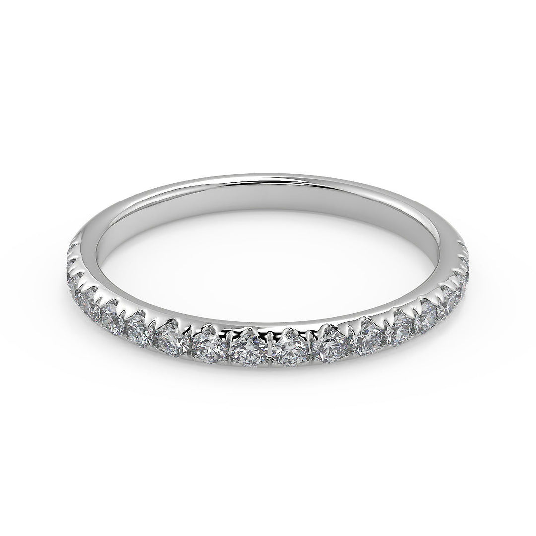 Mila Infinity Solitaire Rope 4 Prong Princess Cut Diamond Engagement Ring - Nivetta