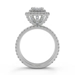 Load image into Gallery viewer, Molly Double Halo Pave Gala Princess Cut Diamond Engagement Ring - Nivetta
