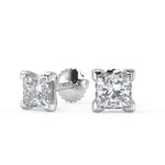 Load image into Gallery viewer, Molly Princess Cut Stud Earrings - Nivetta
