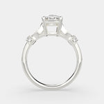 Load image into Gallery viewer, Nadia Cushion Cut Pave Milgrain Engagement Ring Setting - Nivetta
