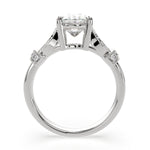 Load image into Gallery viewer, Nadia Oval Cut Pave Milgrain Engagement Ring Setting - Nivetta
