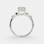 Load image into Gallery viewer, Nadia Oval Cut Pave Milgrain Engagement Ring Setting - Nivetta
