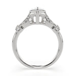 Load image into Gallery viewer, Nadia Pear Cut Pave Milgrain Engagement Ring Setting - Nivetta
