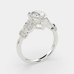 Load image into Gallery viewer, Nadia Pear Cut Pave Milgrain Engagement Ring Setting - Nivetta
