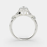 Load image into Gallery viewer, Nadia Pear Cut Pave Milgrain Engagement Ring Setting - Nivetta
