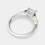 Load image into Gallery viewer, Nadia Princess Cut Pave Milgrain Engagement Ring Setting - Nivetta

