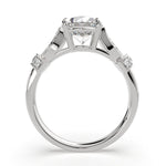 Load image into Gallery viewer, Nadia Round Cut Pave Milgrain Engagement Ring Setting - Nivetta
