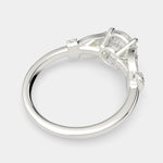 Load image into Gallery viewer, Nadia Round Cut Pave Milgrain Engagement Ring Setting - Nivetta
