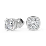 Load image into Gallery viewer, Natalia Cushion Cut Earrings Stud - Nivetta
