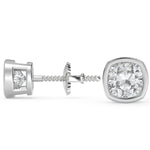 Load image into Gallery viewer, Natalia Cushion Cut Earrings Stud - Nivetta
