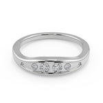 Load image into Gallery viewer, Paloma Inset 4 Prong Princess Cut Diamond Engagement Ring - Nivetta
