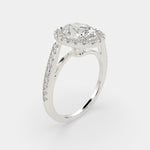 Load image into Gallery viewer, Paloma Oval Cut Pave Halo Engagement Ring Setting - Nivetta
