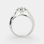 Load image into Gallery viewer, Paloma Oval Cut Pave Halo Engagement Ring Setting - Nivetta
