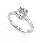 Load image into Gallery viewer, Raelynn Four Prong Round Cut Diamond Engagement Ring - Nivetta
