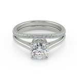 Load image into Gallery viewer, Raelynn Four Prong Round Cut Diamond Engagement Ring - Nivetta
