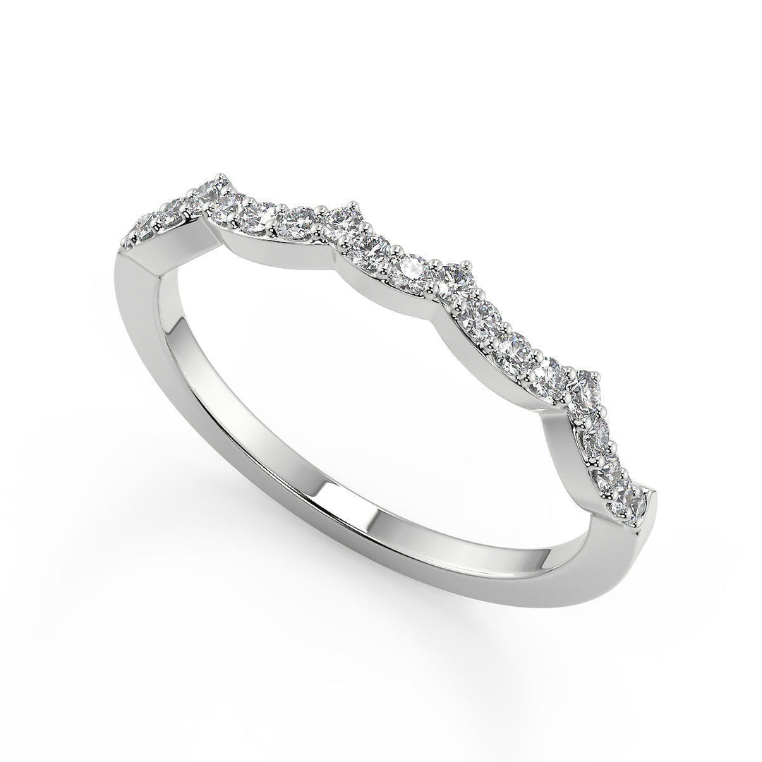 Rayne Infinity Pave Round Cut Diamond Engagement Ring - Nivetta