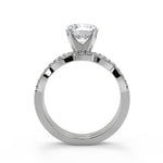 Load image into Gallery viewer, Rayne Infinity Pave Round Cut Diamond Engagement Ring - Nivetta
