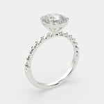 Load image into Gallery viewer, Renata Cushion Cut Solitaire Rope Engagement Ring Setting - Nivetta
