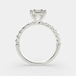 Load image into Gallery viewer, Renata Emerald Cut Solitaire Rope Engagement Ring Setting - Nivetta
