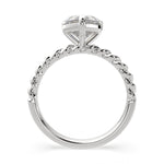 Load image into Gallery viewer, Renata Heart Cut Solitaire Rope Engagement Ring Setting - Nivetta
