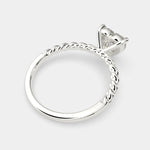 Load image into Gallery viewer, Renata Heart Cut Solitaire Rope Engagement Ring Setting - Nivetta
