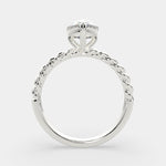 Load image into Gallery viewer, Renata Pear Cut Solitaire Rope Engagement Ring Setting - Nivetta
