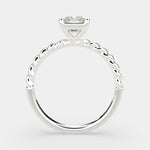 Load image into Gallery viewer, Renata Radiant Cut Solitaire Rope Engagement Ring Setting - Nivetta
