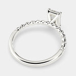 Load image into Gallery viewer, Renata Radiant Cut Solitaire Rope Engagement Ring Setting - Nivetta
