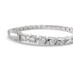 Load image into Gallery viewer, Rosamund Round Cut Diamond Tennis Bracelet S-Link (8 ctw) - Nivetta
